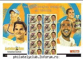 australian open 2007 pstamp sheet